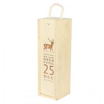 1 Bottle Wooden Xmas 25th